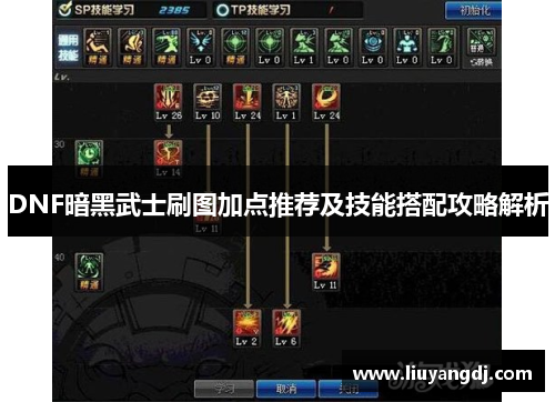 DNF暗黑武士刷图加点推荐及技能搭配攻略解析