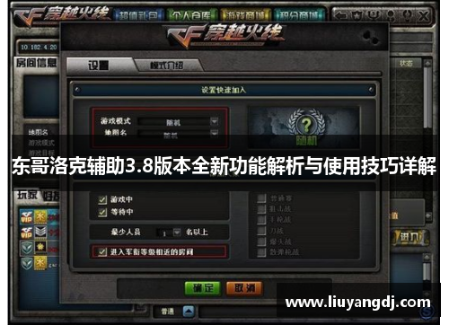 东哥洛克辅助3.8版本全新功能解析与使用技巧详解
